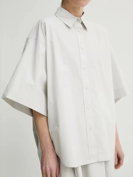 Remain camasa din femei cu guler clasic relaxed gri