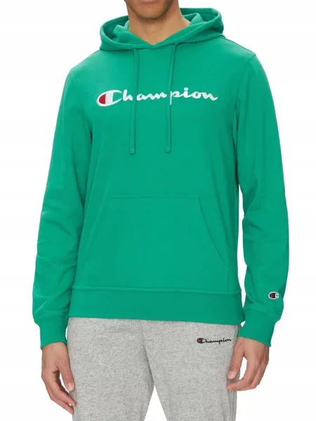 BLUZA CHAMPION kangurka z kapturem S zielona