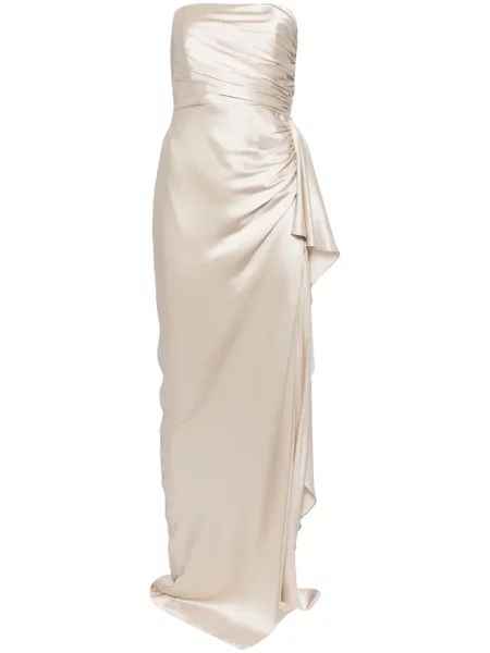 Rochie Michelle Mason de mătase gri