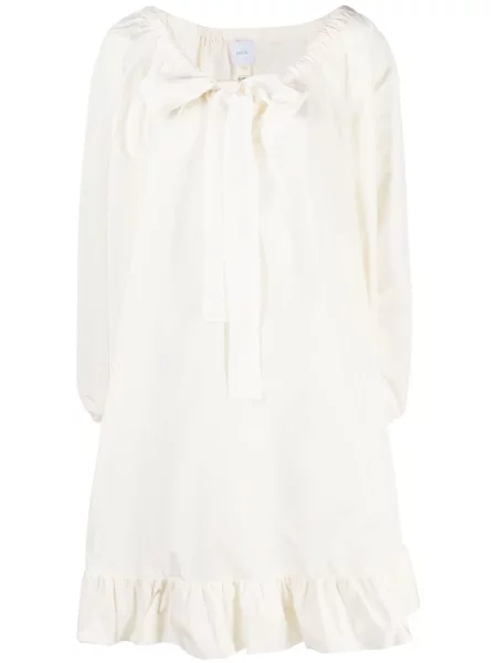 Rochie Patou cu volane alb
