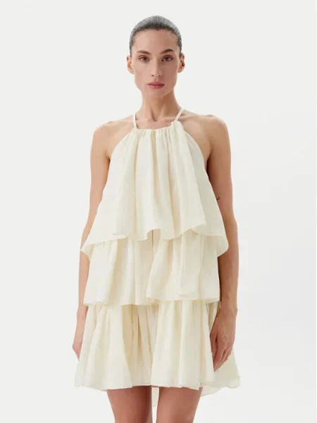 Eleh Коктейлна рокля Екрю