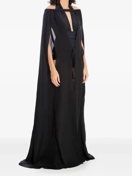 Rochie maxi Amir Slama de costum negru