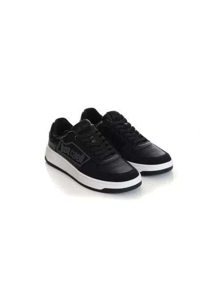 Sneakersy Just Cavalli skórzane czarne