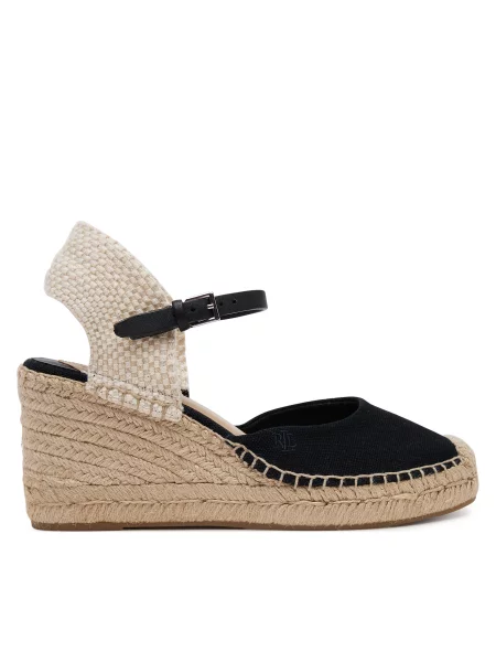 Espadrile LAUREN RALPH LAUREN Robby črna