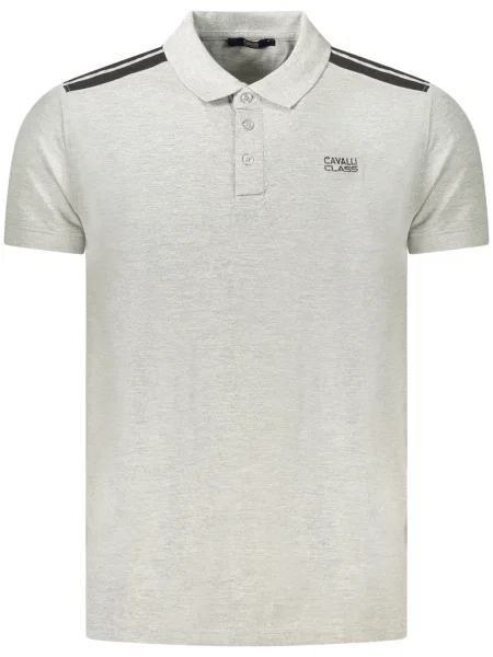Krátké polotričko Cavalli Class s krátkými rukávy šedé