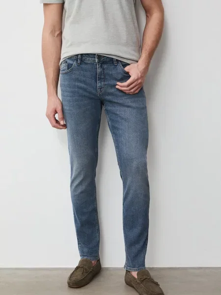 Medicine slim fit traperice za muškarce plava