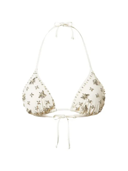 Top Twinset cu broderie alb