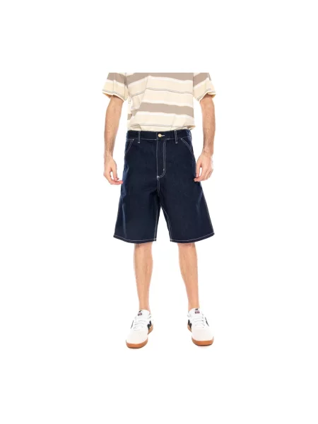 Krótkie szorty Carhartt Wip niebieskie
