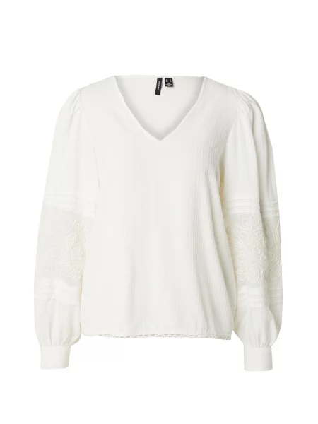VERO MODA Bluză VMNICOLA' alb