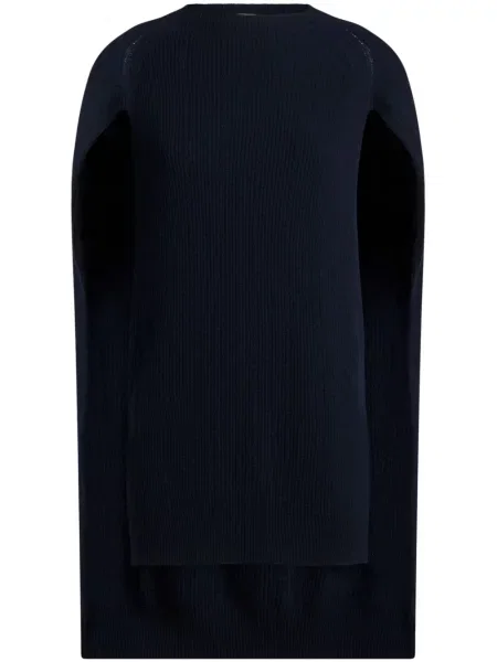 Top Etro din cașmir albastru