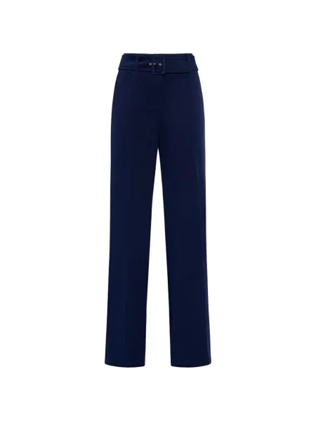 Cu centură pantaloni Maison Common albastru