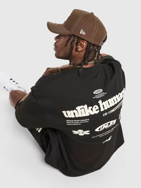Unlike Humans T-Shirt Highgrade czarna