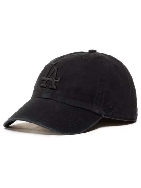 47 Brand Καπέλο Jockey Mlb Los Angeles Dodgers Clean Up μαύρο