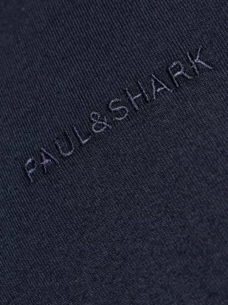 Тениска Paul & Shark бродирана синьо