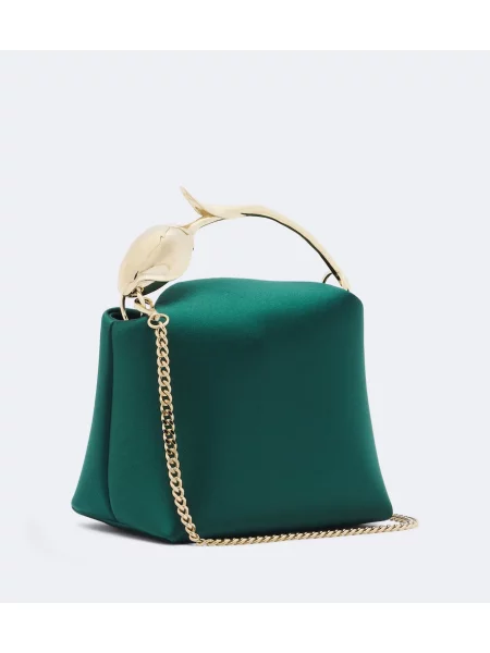 Top Erdem din satin verde