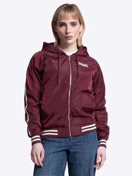 LONSDALE Prechodná bunda MERIDEN červená biela