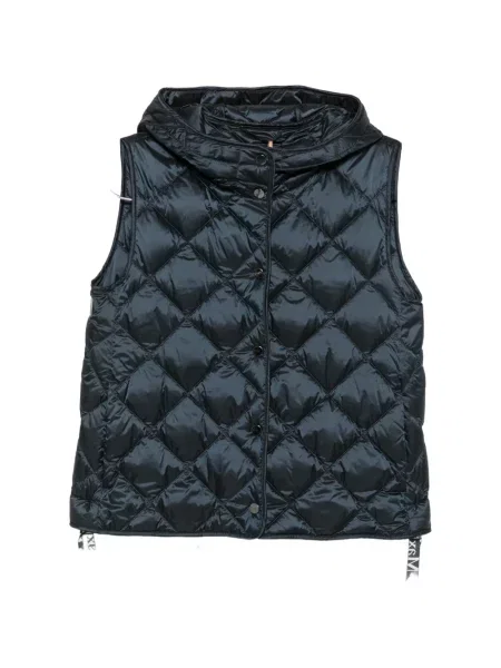 Vestă Max Mara cu glugă albastru
