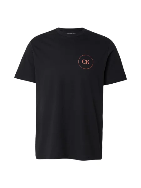 Calvin Klein Jeans Tricou roz deschis negru