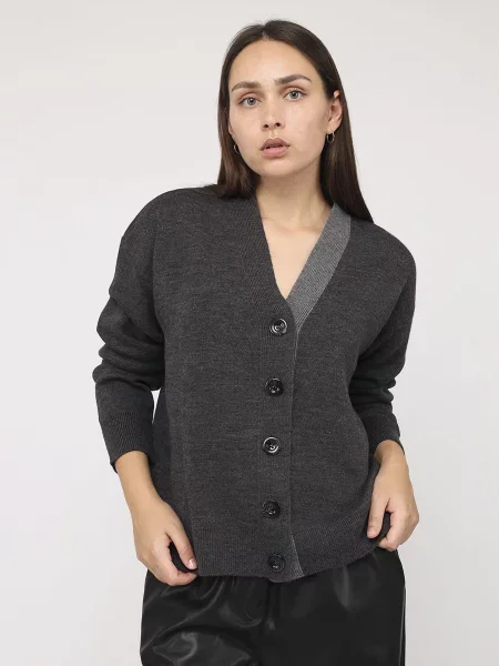 Кардиган YUKI темно-сірий сірий
