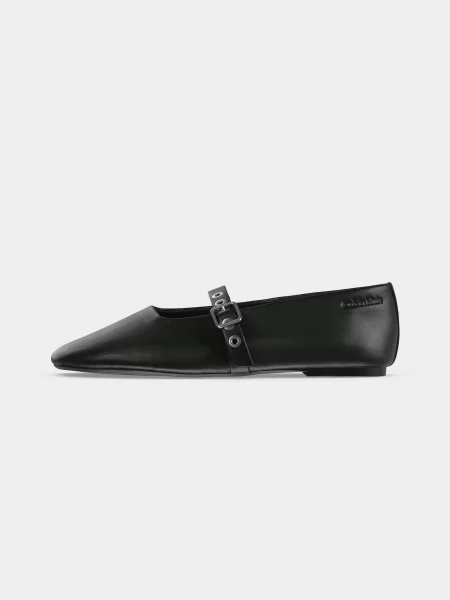 Calvin Klein Baleríny s řemínky černá