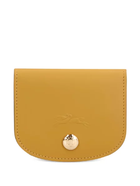 Pénztárca Longchamp autogrammal barna