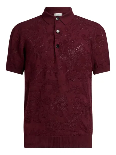 Поло тениска Etro червено