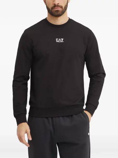 Pulover Ea7 Emporio Armani cu imagine negru
