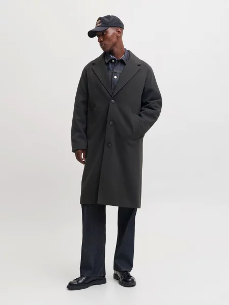 JACK & JONES Palton de primăvară-toamnă JORSalamanco' negru