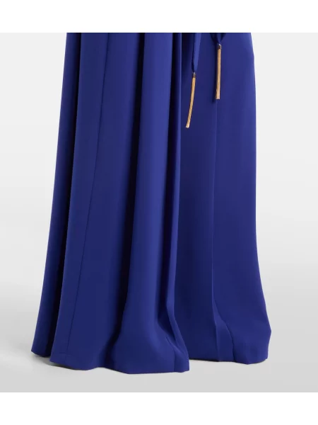 Pantaloni Max Mara plisate albastru