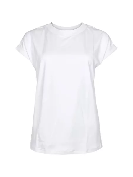 Tricou Eleventy cu decolteu rotund alb