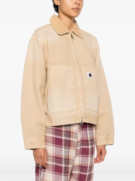 Geacă Carhartt Wip cu autograf maro