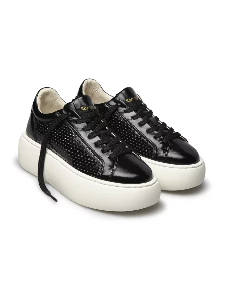 Sneakersy Barracuda skórzane czarne