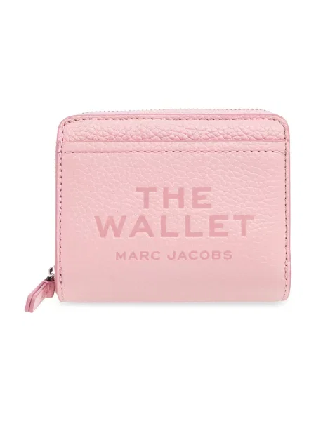 Portfel Marc Jacobs skórzany różowy