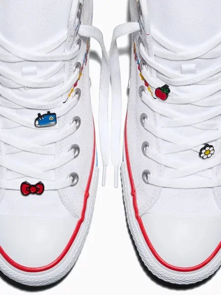 Converse x Hello Kitty Chuck Taylor All Star HI tornacipők női fehér