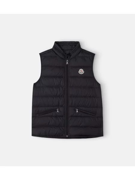 Gyerek pehelymellény Moncler Enfant fekete