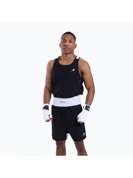 Tricou pentru bărbați Boxraw Stevenson Tank black/white alb