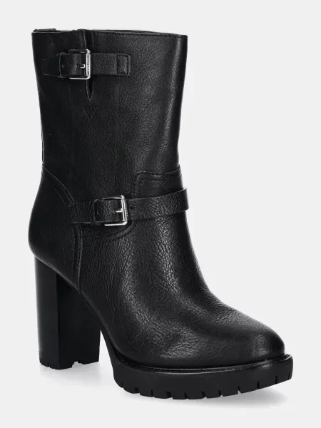 Lauren Ralph Lauren cizme de piele Lyvia negru