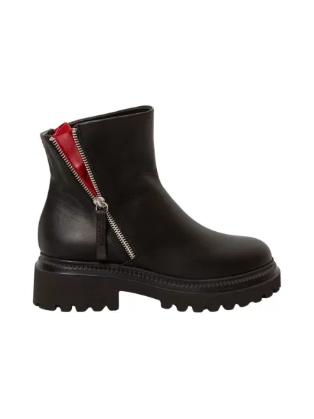 Buty do kostki Halmanera skórzane czarne