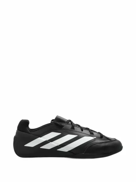 Sală de gimnastică lung sutien Adidas din piele negru