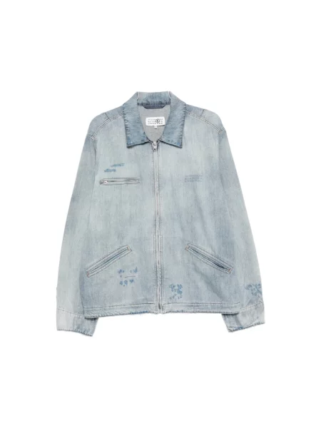 Kurtka jeansowa Mm6 Maison Margiela niebieska