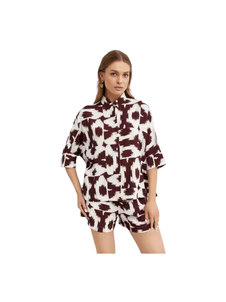 Lniana koszula Lenny Niemeyer brązowa