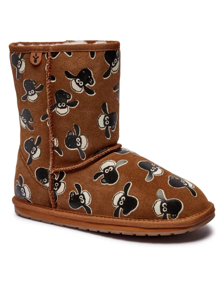 EMU Australia De piele bocanci Shaun The Sheep Print