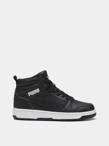 Дитячі Кеди високі PUMA REBOUND V6 WTR YOUTH синтетичний чорний