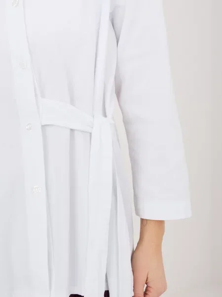 Cămașă Rue Paris de catifea alb