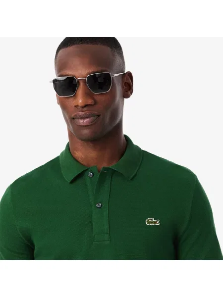 Lacoste Koszulka Polo Slim Fit Z Piki zielona