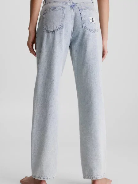 Прямі джинси Calvin Klein Jeans блакитні