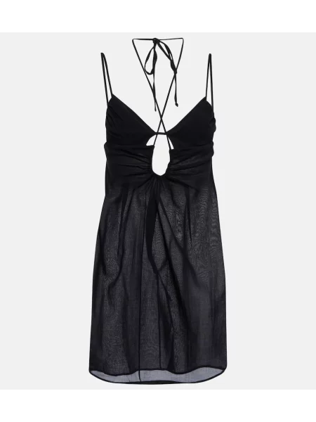 Rochie Nensi Dojaka cu gât halter negru