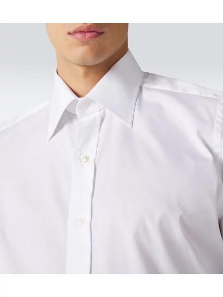 Cămașă Tom Ford din poplin alb