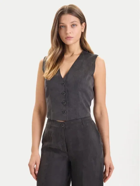 Guess Vestă elegantă negru