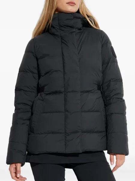 Geacă cu puf Canada Goose cu glugă negru